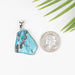 Arizona Turquoise Pendant 10.93 g 38x26mm .925 Silver - InnerVision Crystals