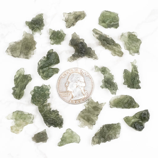 Besednice Moldavite 20 g B Grade Wholesale Lot - InnerVision Crystals