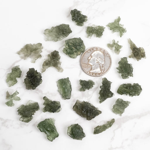 Besednice Moldavite 20 g B Grade Wholesale Lot - InnerVision Crystals