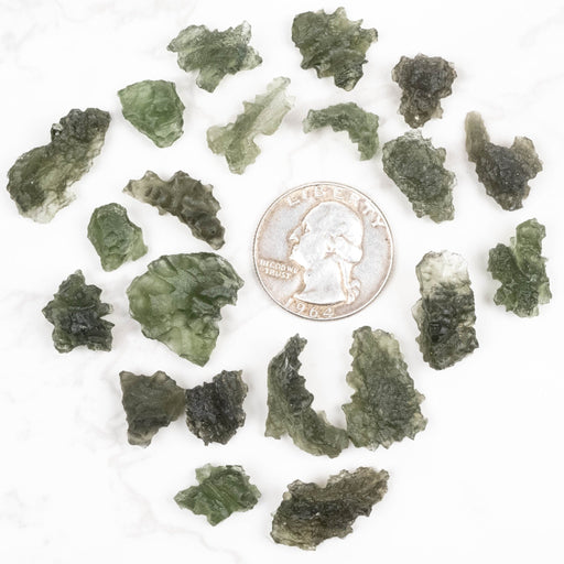 Besednice Moldavite 20 g B Grade Wholesale Lot - InnerVision Crystals