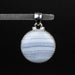 Blue Lace Agate Pendant 8.32 g 35x25mm - InnerVision Crystals