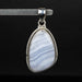 Blue Lace Agate Pendant 8.73 g 44x22mm - InnerVision Crystals
