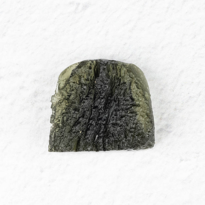 Buddha Moldavite Carving 37.50 ct 21x24x9mm - InnerVision Crystals