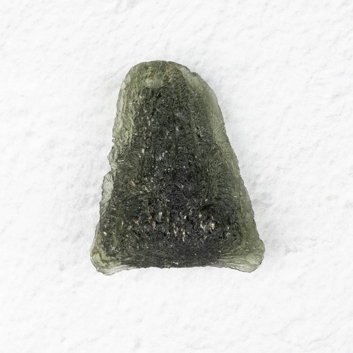 Buddha Moldavite Carving 40.45 ct 30x24x12mm - InnerVision Crystals