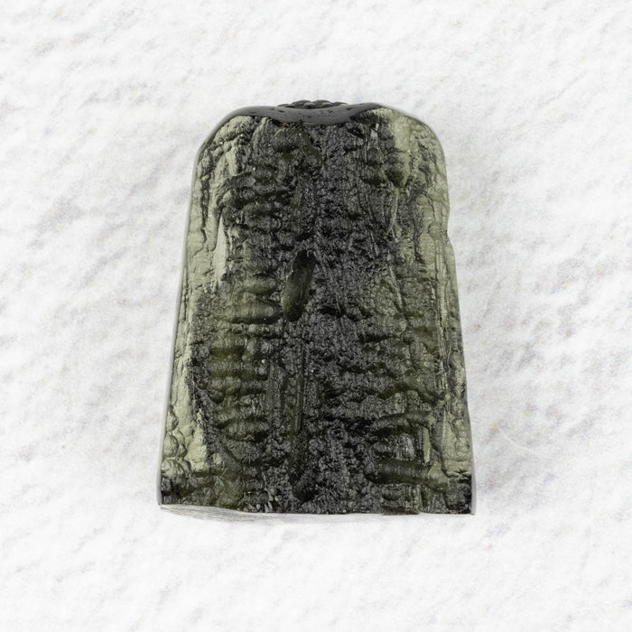 Buddha Moldavite Carving 45 ct 2821x11mm - InnerVision Crystals