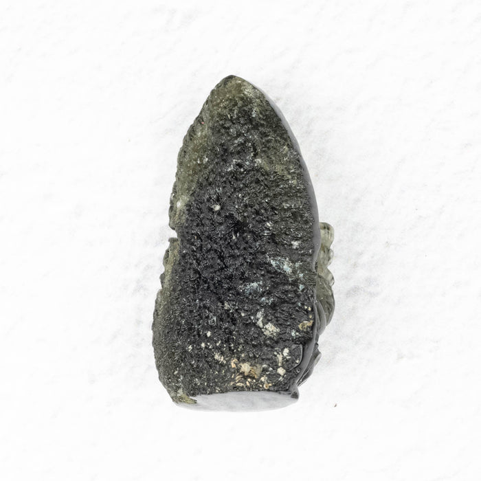 Buddha Moldavite Carving 45 ct 35x20x11mm - InnerVision Crystals