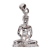 Buddha Pendant | Herkimer Diamond Gemstone .925 Silver - InnerVision Crystals