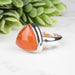 Carnelian Ring 12mm Size 6 - InnerVision Crystals
