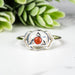 Carnelian Ring 2.5mm Size 7 - InnerVision Crystals