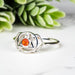 Carnelian Ring 2.5mm Size 7 - InnerVision Crystals