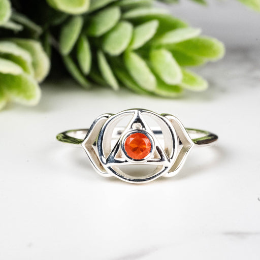 Carnelian Ring 2.5mm Size 7 - InnerVision Crystals