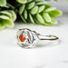 Carnelian Ring 2.5mm Size 7 - InnerVision Crystals