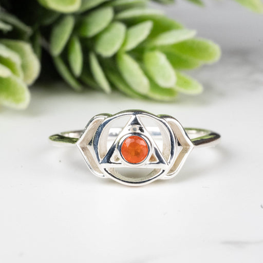 Carnelian Ring 2.5mm Size 8 - InnerVision Crystals