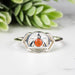 Carnelian Ring 2.5mm Size 8 - InnerVision Crystals