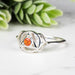 Carnelian Ring 2.5mm Size 8 - InnerVision Crystals