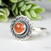 Carnelian Ring 5.5mm Size 8 - InnerVision Crystals