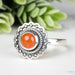 Carnelian Ring 5.5mm Size 9 - InnerVision Crystals