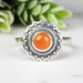 Carnelian Ring 5.5mm Size 9 - InnerVision Crystals