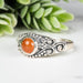 Carnelian Ring 5mm Size 10 - InnerVision Crystals