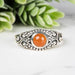 Carnelian Ring 5mm Size 10 - InnerVision Crystals