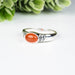 Carnelian Ring 7x5mm Size 4 - InnerVision Crystals