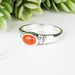 Carnelian Ring 7x5mm Size 7 - InnerVision Crystals