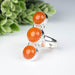 Carnelian Ring 8-9mm Size 6.5 - InnerVision Crystals