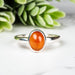 Carnelian Ring 8x6mm Size 7 - InnerVision Crystals