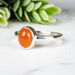 Carnelian Ring 8x6mm Size 8 - InnerVision Crystals