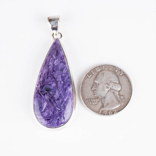 Charoite Pendant 10.70 g 52x19mm - InnerVision Crystals
