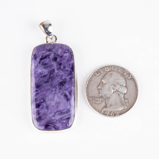 Charoite Pendant 10.91 g 52x21mm - InnerVision Crystals