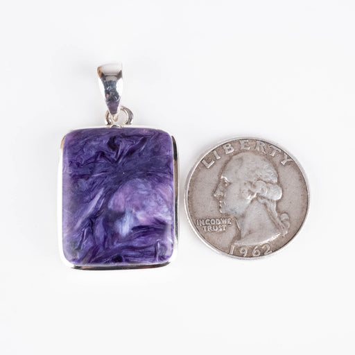 Charoite Pendant 10.92 g 41x23mm - InnerVision Crystals