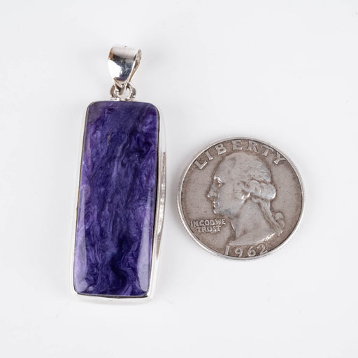 Charoite Pendant 11.20 g 49x17mm - InnerVision Crystals