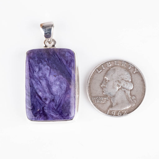 Charoite Pendant 12.00 g 42x22mm - InnerVision Crystals