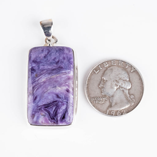 Charoite Pendant 12.26 g 46x21mm - InnerVision Crystals