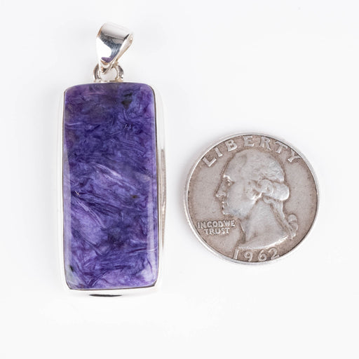 Charoite Pendant 12.44 g 50x19mm - InnerVision Crystals