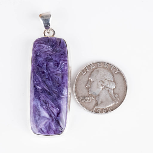 Charoite Pendant 13.20 g 57x18mm - InnerVision Crystals