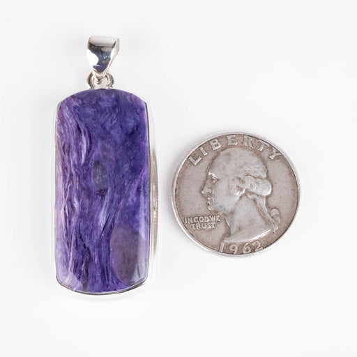 Charoite Pendant 13.25 g 50x19mm - InnerVision Crystals