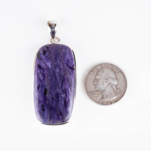 Charoite Pendant 14.01 g 58x24mm - InnerVision Crystals