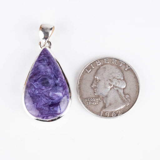 Charoite Pendant 7.09 g 39x18mm - InnerVision Crystals