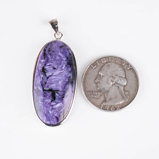 Charoite Pendant 9.03 g 46x18mm - InnerVision Crystals