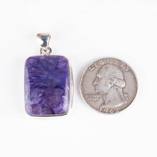 Charoite Pendant 9.82 g 37x21mm - InnerVision Crystals
