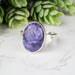 Charoite Ring 17x13mm Size 8 - InnerVision Crystals