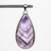 Chevron Amethyst Pendant 13.59 g 61x27mm .925 Silver - InnerVision Crystals