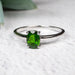 Chrome Diopside Ring 7x5mm size 9 - InnerVision Crystals