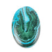 Chryscocolla + Malachite Cabochon 38 ct 31x21mm - InnerVision Crystals