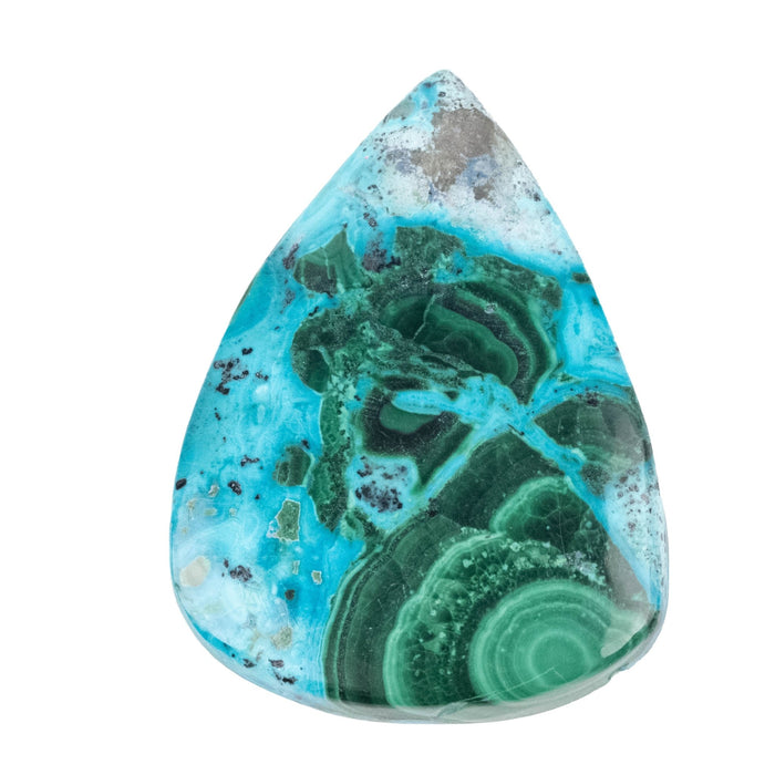 Chryscocolla + Malachite Cabochon 44.85 ct 34x25mm - InnerVision Crystals