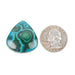 Chryscocolla + Malachite Cabochon 51.40 ct 29x27mm - InnerVision Crystals