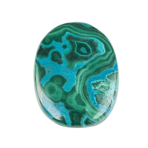 Chryscocolla + Malachite Cabochon 54 ct 33x26mm - InnerVision Crystals