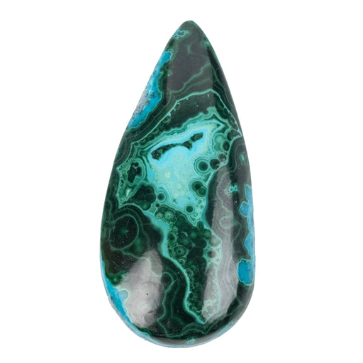Chryscocolla + Malachite Cabochon 54.10 ct 47x21mm - InnerVision Crystals